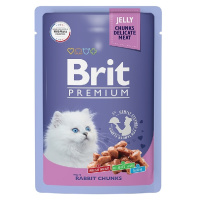 Brit Premium Kitten Rabbit Влажный корм для котят, Кролик в желе