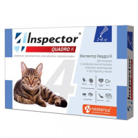 Inspector Quadro К капли для кошек от 1 до 4кг