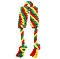 Doglike Сарделька канатная 2шт малая (желтый-зеленый-красный), 44см