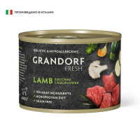 Grandorf Fresh Консервы для собак Паштет из ягненка с цукини и цветной капустой