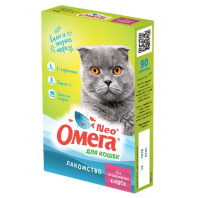 Омега Neo Мультивитаминное лакомство для кастрированных кошек с L-карнитином 90 таб.
