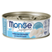 Monge Cat Supreme Sterilized Влажный корм для стерилизованных кошек, Тунец с кальмаром