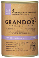 Grandorf Dog Adult Rabbit&Turkey влажный корм для взрослых собак всех пород, Кролик и индейка