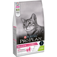 Pro Plan 1.5кг Delicate Сухой корм для взрослых кошек с чувствительным пищеварением Ягненок
