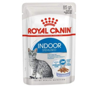 Royal Canin 85г пауч Indoor Sterilised Влажный корм для взрослых кошек, живущих в помещении (желе)