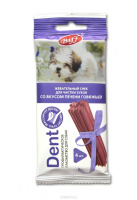 TitBit Жевательный снек DENT со вкусом печени говяжьей для мелких пород собак, 40 г (20шт) 