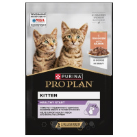 Pro Plan NutriSavour Junior Влажный корм для котят, Лосось в соусе