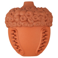 Mr.Kranch Игрушка для собак Орех с пищалкой коричневая с ароматом сливок, 8,5*10см