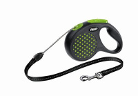Поводок-рулетка Flexi Design cord S 5m 12 kg green