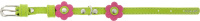 Collar Ошейник Glamour с украшением аппликация зеленый, 0,9*18-21см