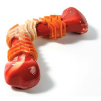 Mpets Игрушка для собак Карнивор кость бумеранг, вкус бекона, красная, 17,8*9,3*4,1см