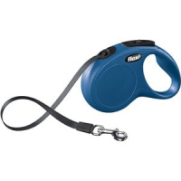 Поводок-рулетка Flexi New Classic tape S 5m 15 kg blue
