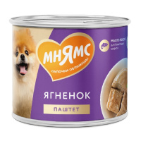 Мнямс Влажный корм для взрослых собак Красивая шерсть, Паштет из ягненка