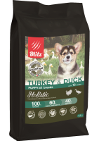 Blitz Holistic Puppy Turkey&Duck Сухой беззерновой корм для щенков, Индейка и утка
