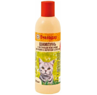 Пчелодар Шампунь с маточным молочком для короткошерстных кошек 250мл
