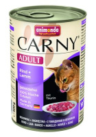 Animonda 400г конс. Carny Adult Влажный корм для взрослых кошек Говядина и ягненок