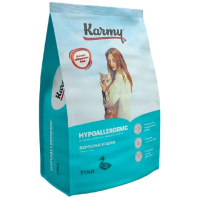 Karmy Hypoallergenic Сухой гипоаллергенный корм для взрослых кошек, Утка