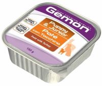 Gemon Dog Puppy&Junior Влажный корм для щенков, Паштет с индейкой