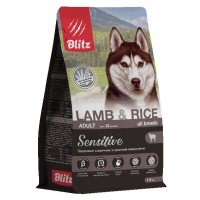 Blitz Adult Sensitive Lamb&Rice Сухой корм для взрослых собак, Ягненок и рис