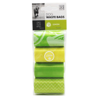 Mpets Пакеты гигиенические для выгула собак Лимон, 4 рулона, 15 пакетов