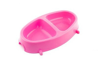 Darell Миска двойная пластмассовая с ножками, 200/200 мл