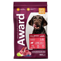 Award Сухой корм для щенков, беременных и кормящих собак всех пород Ягненок, индейка, черника и яблоко