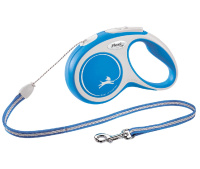 Поводок-рулетка Flexi New Comfort cord M 5m 20 kg blue