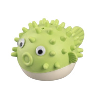 Wogy Игрушка для кошек Рыба-фугу с вращающимся мятным шариком, 6,5*5*4см