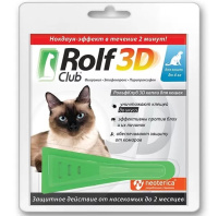 Rolf Club 3D Капли от клещей и блох для кошек до 4 кг