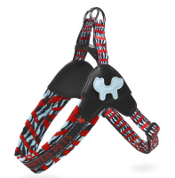 United Pets Шлейка для собак Complete me XS красная зебра, 40*37-46 см