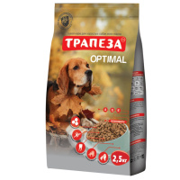 Трапеза Оптималь Сухой корм для взрослых собак, склонных к полноте