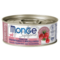 Monge Cat Supreme Sterilized Влажный корм для стерилизованных кошек ,Тунец, бурый рис, клюква