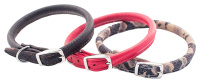 Ошейник Zoo-M Cord 5мм 18-22см круглый,кожа,красный