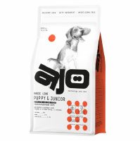 AJO Puppy&Junior Сухой корм для щенков средних и крупных пород, Индейка с гречкой