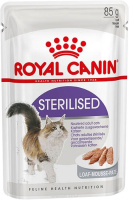 Royal Canin 85г пауч Sterilised Влажный корм для взрослых стерилизованных кошек (паштет)