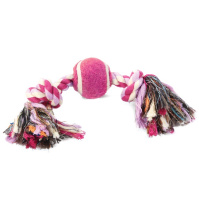 Triol Игрушка для собак мелких пород MINI DOGS Веревка 2 узла и мяч, d3,8/20см