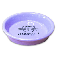 Миска Mr.Kranch керамическая для кошек MEOW! 200 мл сиреневая