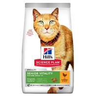 Hill's SP 300г Youthful Vitality Mature Adult +7 Сухой корм для взрослых кошек старше 7 лет Курица