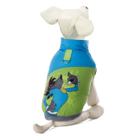 Triol Попона утепленная Союзмультфильм Волк-спортсмен салатово-голубая, размер S, спинка 25см