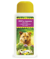 Пчелодар Шампунь с медом и лопухом для собак, 250мл