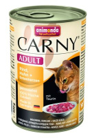 Animonda 400г конс. Carny Adult Влажный корм для взрослых кошек Говядина, курица и утка