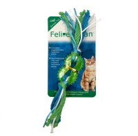 Feline Clean Игрушка для кошек Dental Колечко прорезыватель с лентами,резина