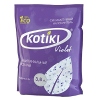 Kotiki Наполнитель силикагель Violet Антибактериальные кристаллы