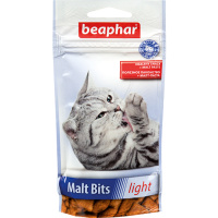 Beaphar 35г Malt Bits light Подушечки для вывода шерсти у кошек, склонных к лишнему весу