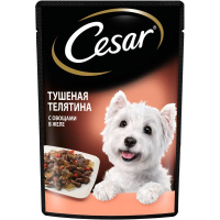 Cesar Влажный корм для взрослых собак всех пород, Тушеная телятина с овощами