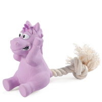 Triol Игрушка для собак мелких пород Mini Dogs Лошадка с веревкой из латекса, 8*16,5мм