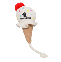 Mr.Kranch Игрушка для собак мелких и средних пород Мороженое с канатом бежевое, 29*8*6,5см