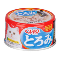 Inaba Ciao Toromi Влажный корм для кошек, Куриное филе, тунец Кацуо, мальки ширасу в бульоне