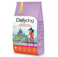 Dailydog Casual Сухой корм для взрослых собак средних и крупных пород, Индейка, ягненок и рис