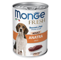 Monge Dog Fresh Влажный корм для взрослых собак, Мясной рулет из утки